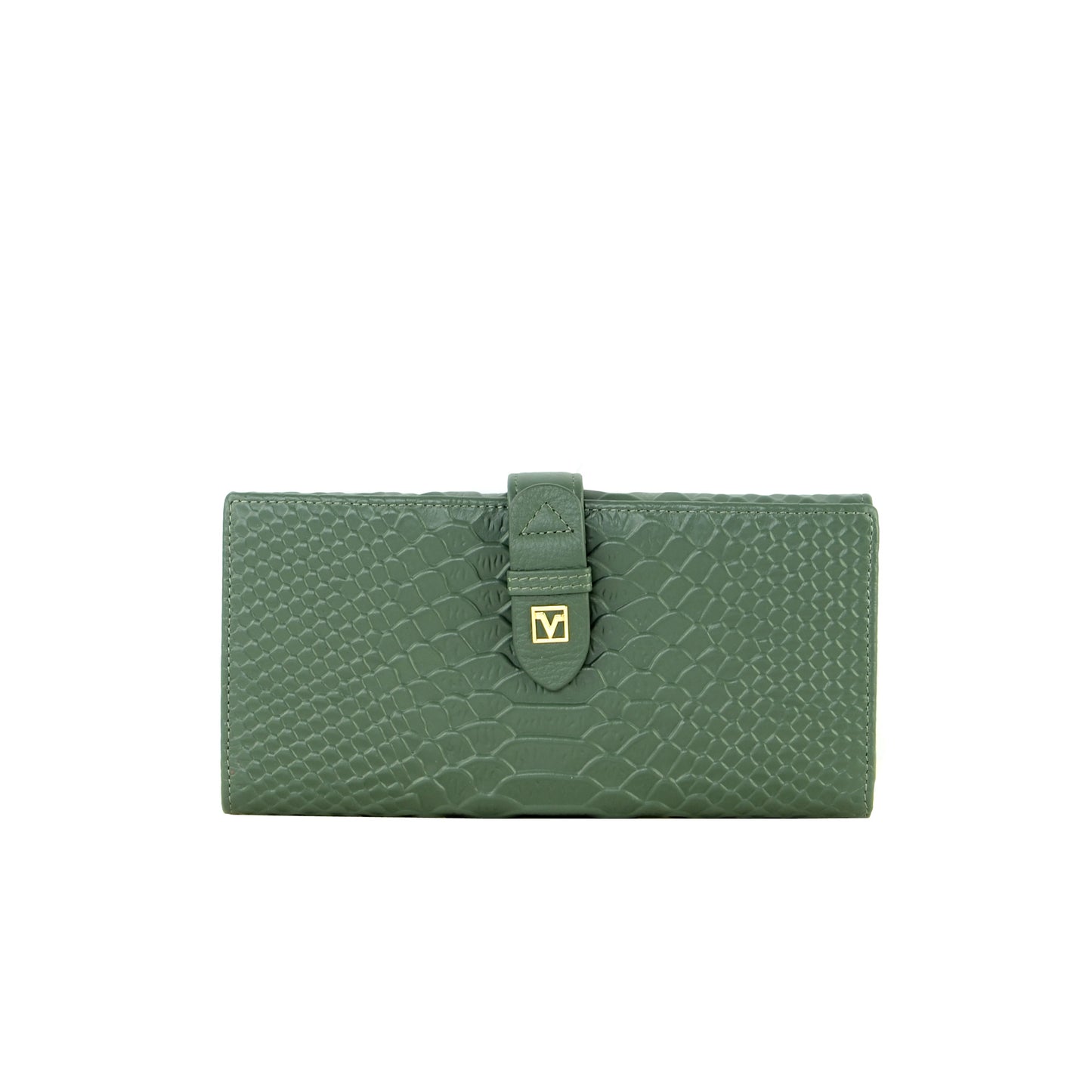 Croc-effect Long Wallet