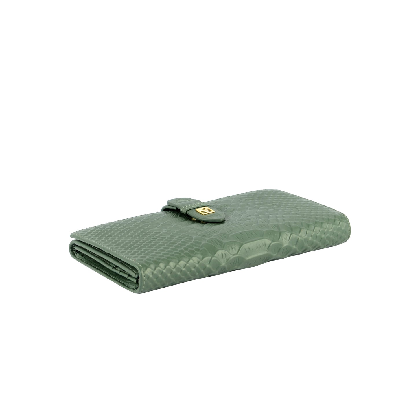 Croc-effect Long Wallet