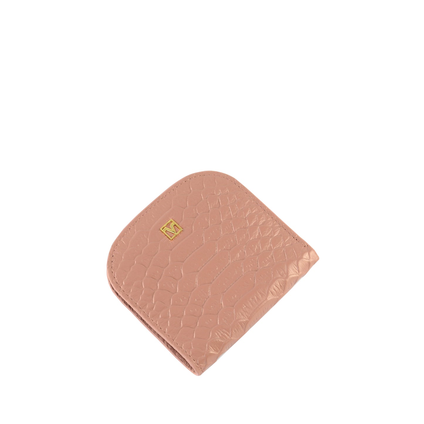 Croc-effect Card Wallet
