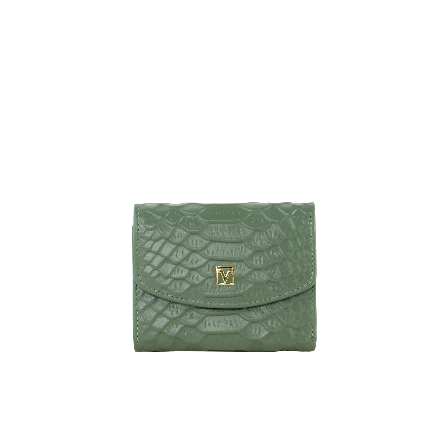 Croc-effect Short Wallet