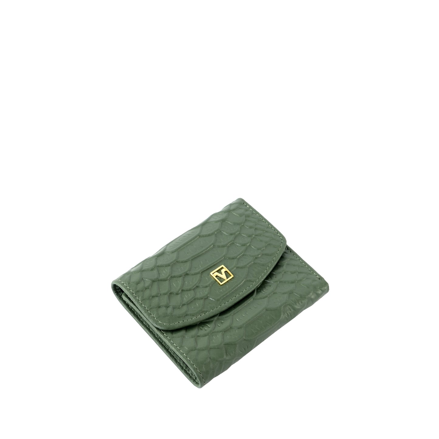 Croc-effect Short Wallet