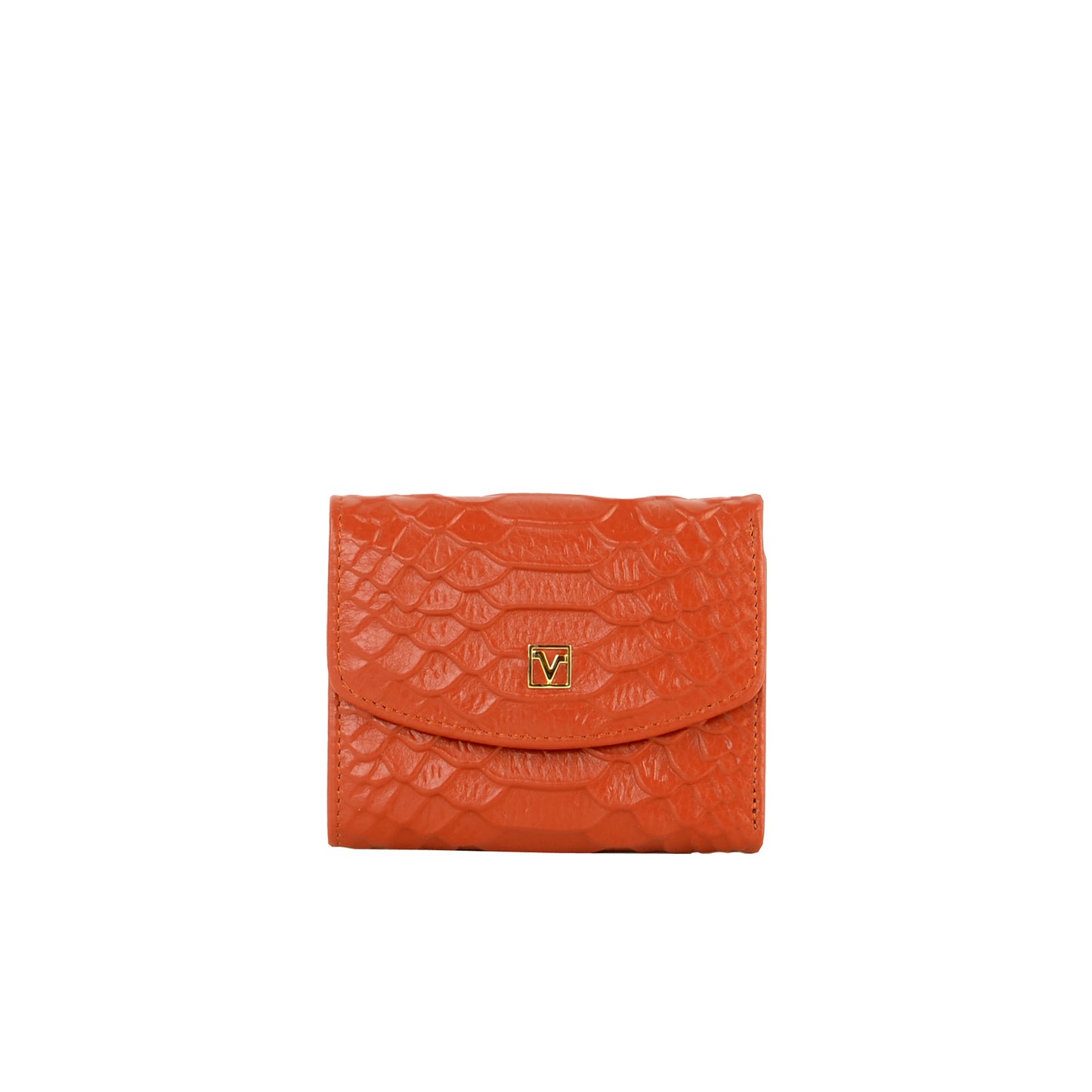 Croc-effect Short Wallet