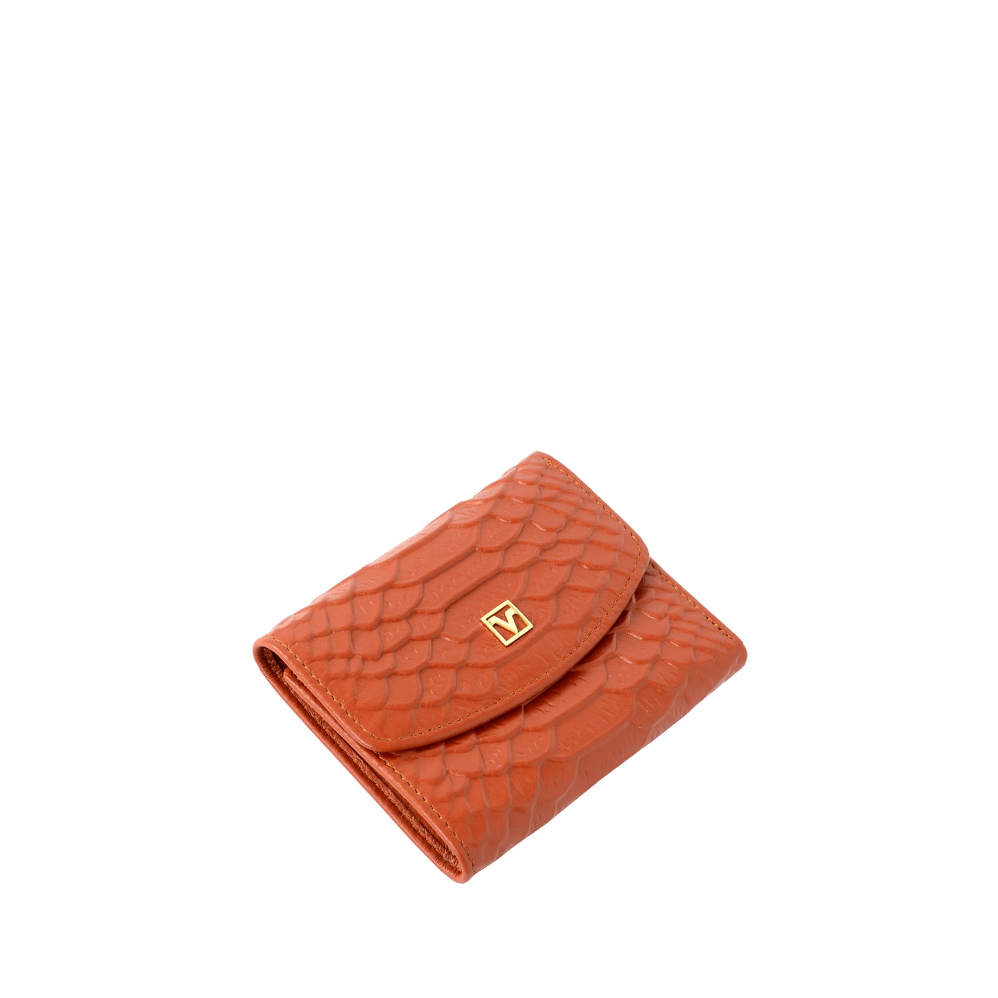 Croc-effect Short Wallet