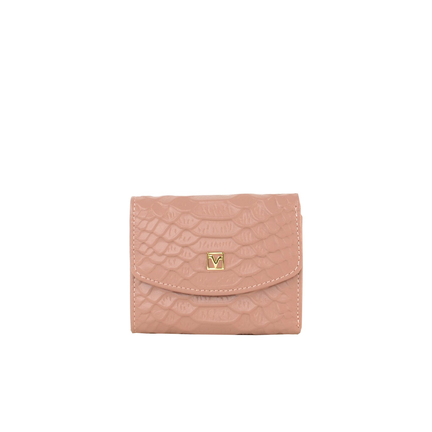 Croc-effect Short Wallet