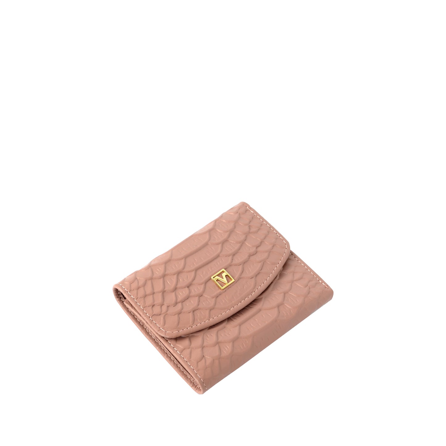 Croc-effect Short Wallet