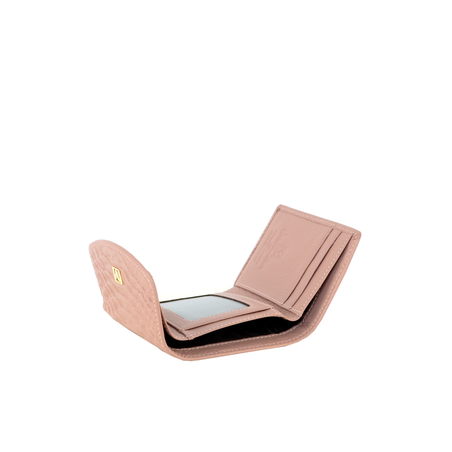 Croc-effect Short Wallet