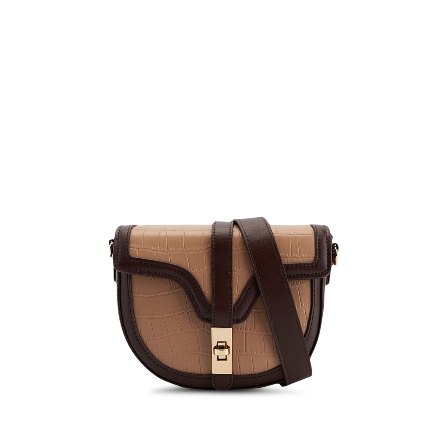 Beg Sling Wanita Emboss Croc Effect