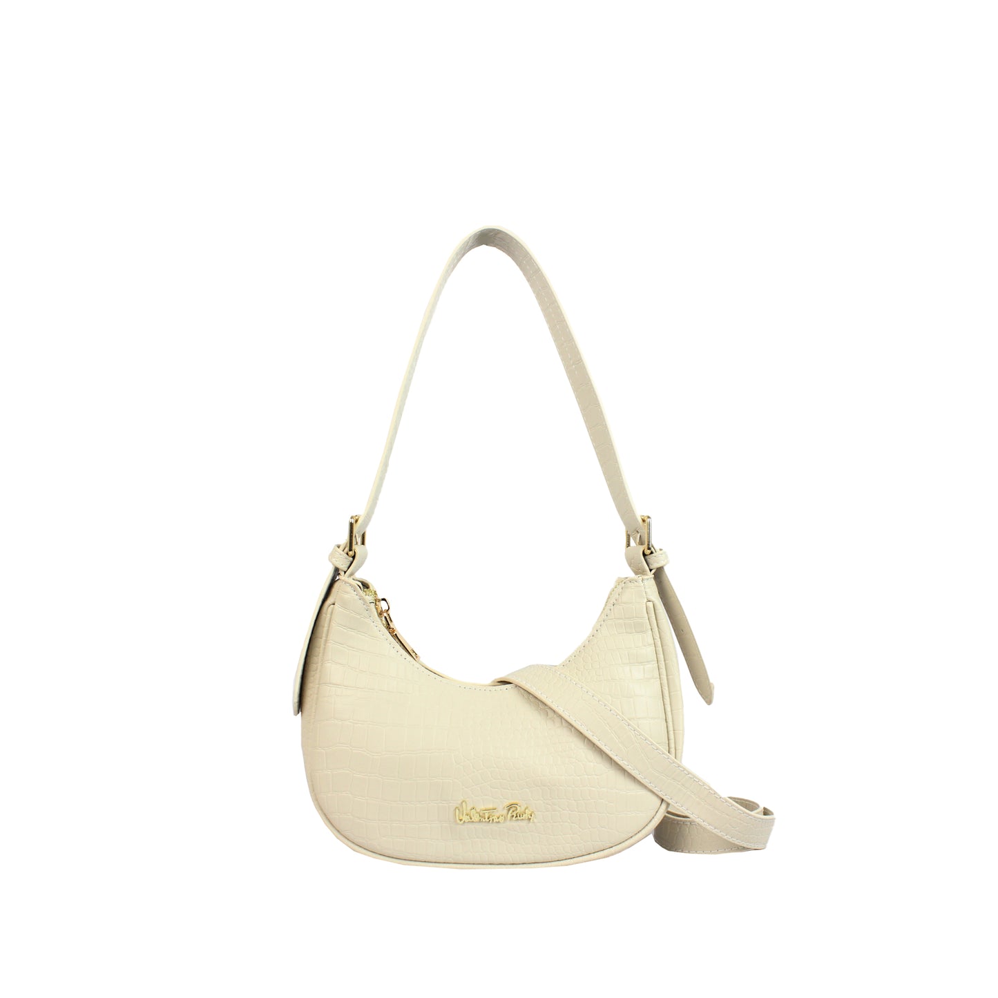 Croc-effect Shoulder Bag