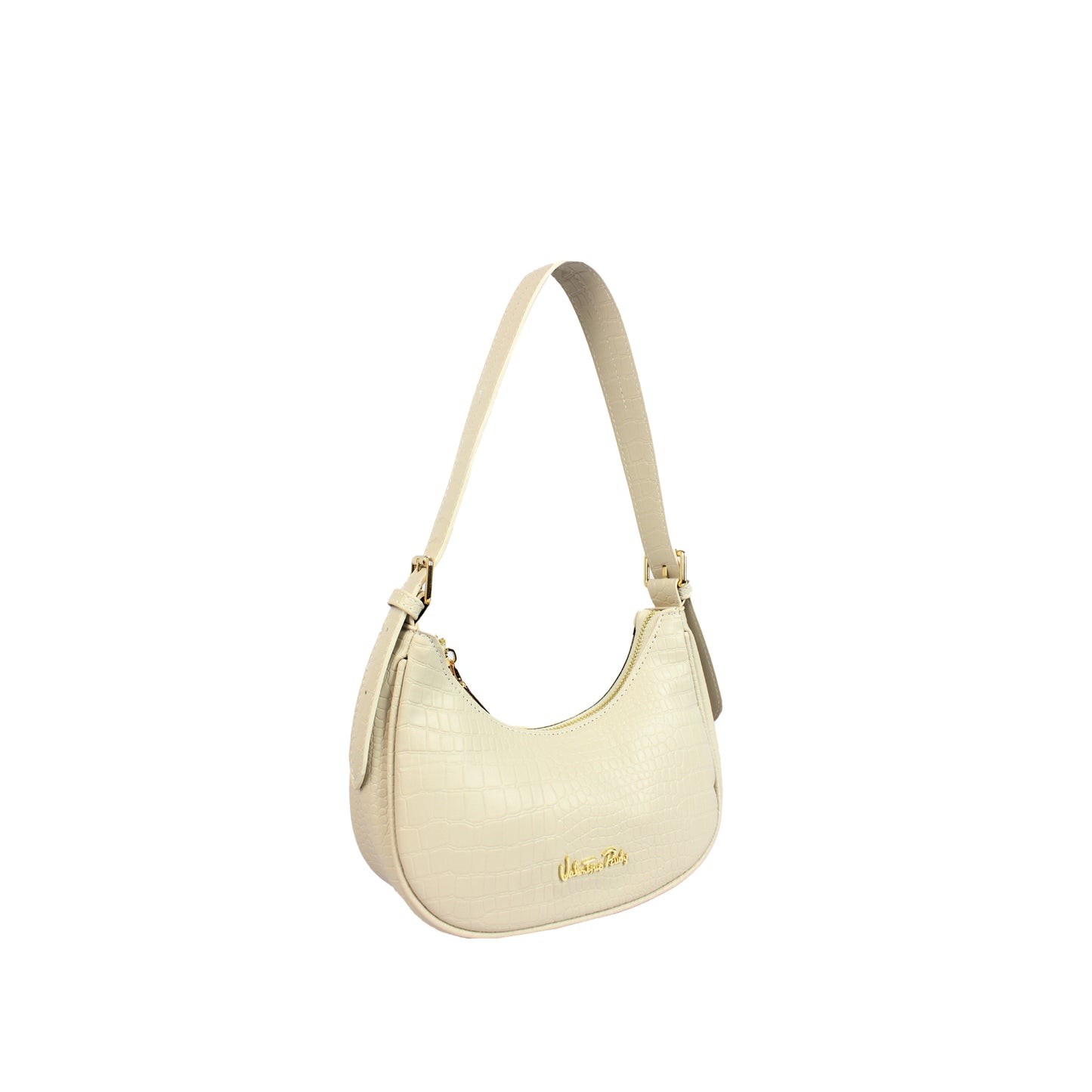 Croc-effect Shoulder Bag