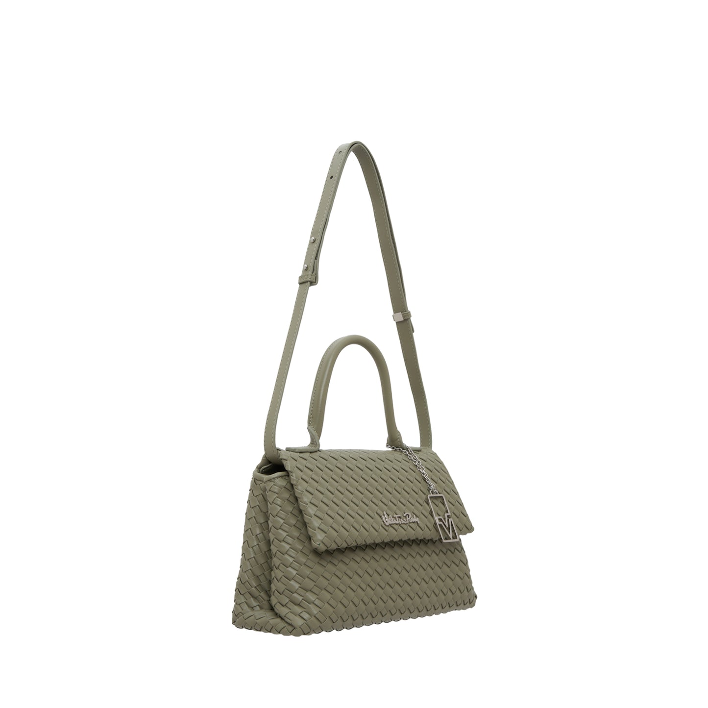 Woven Whispers Top Handle Sling Bag