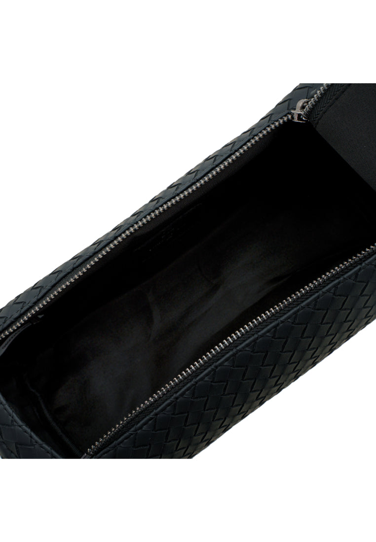 Men Weave Vinyl Clutch Bag