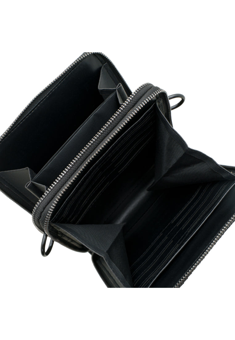 Men Weave Vinyl Sling Bag