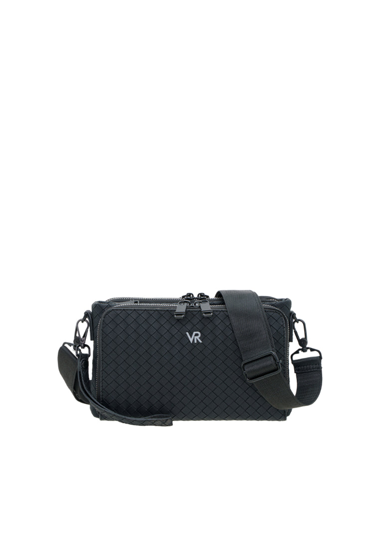 Men Weave Vinyl Clutch Bag