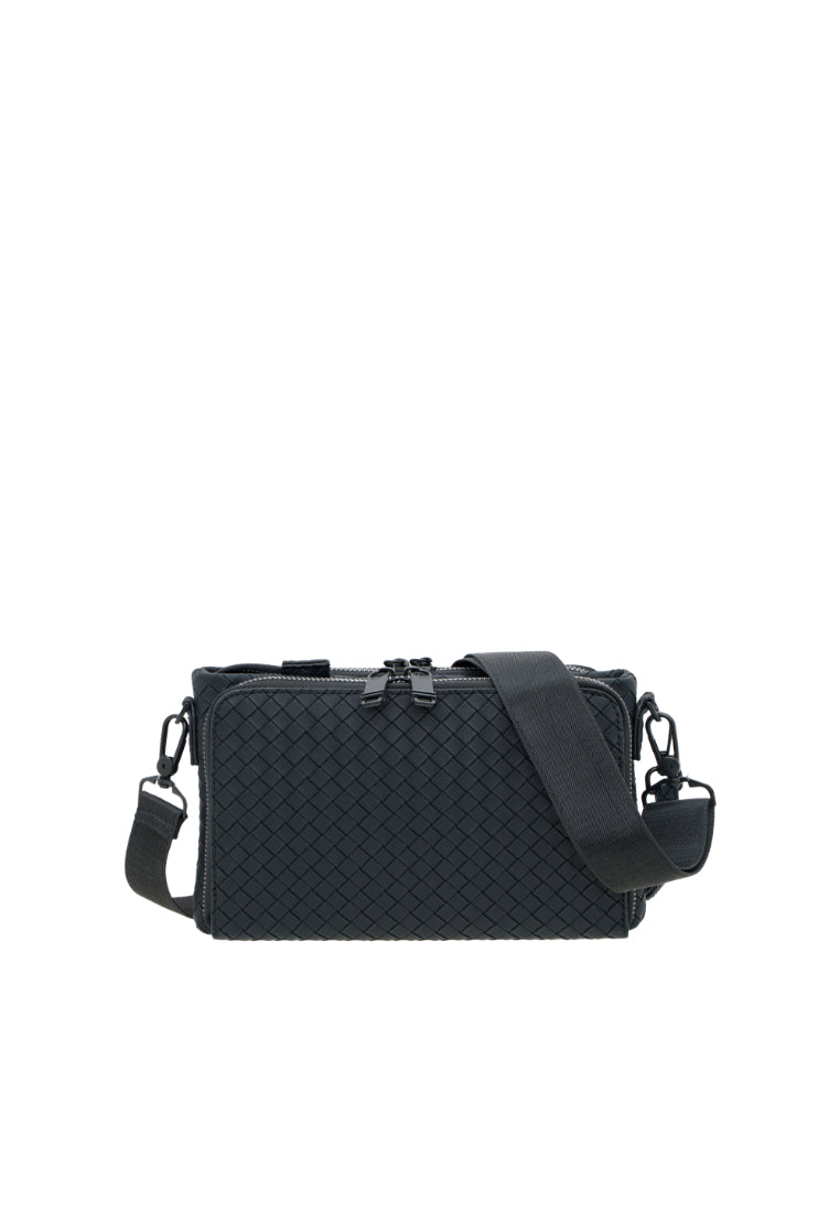 Men Weave Vinyl Clutch Bag