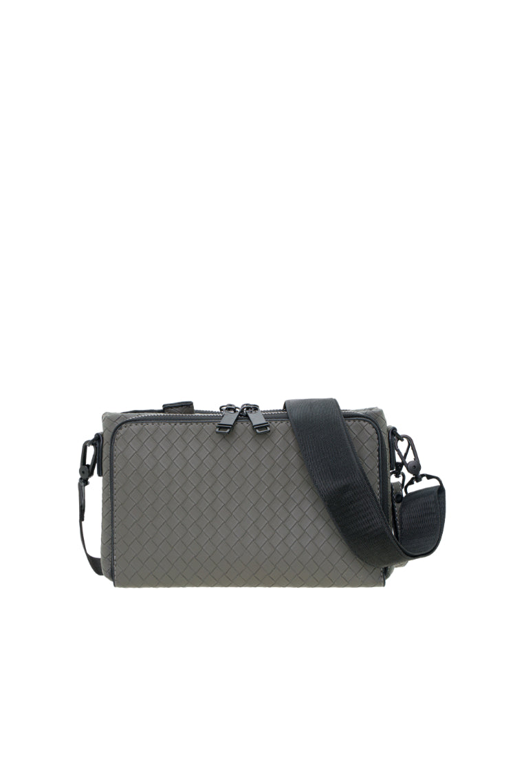 Men Weave Vinyl Clutch Bag