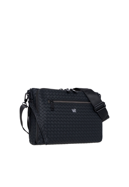 Men Weave Vinyl Clutch Bag