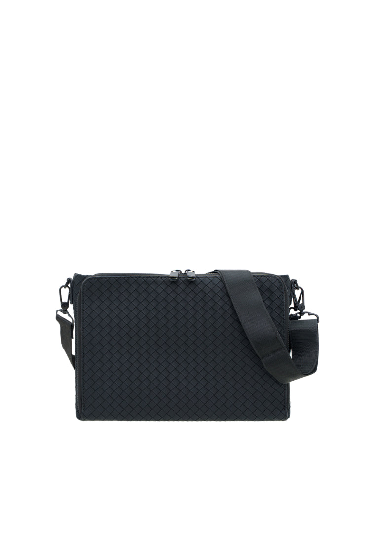 Men Weave Vinyl Clutch Bag