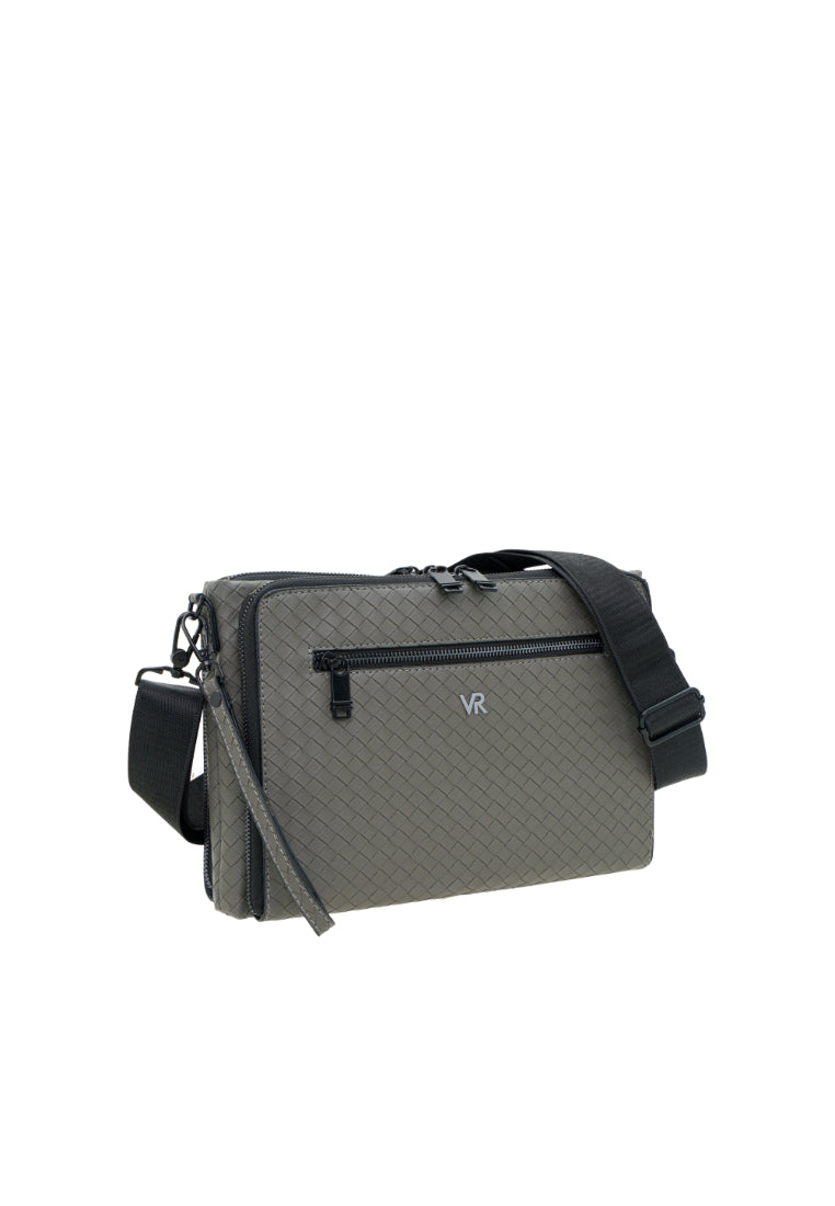Men Weave Vinyl Clutch Bag
