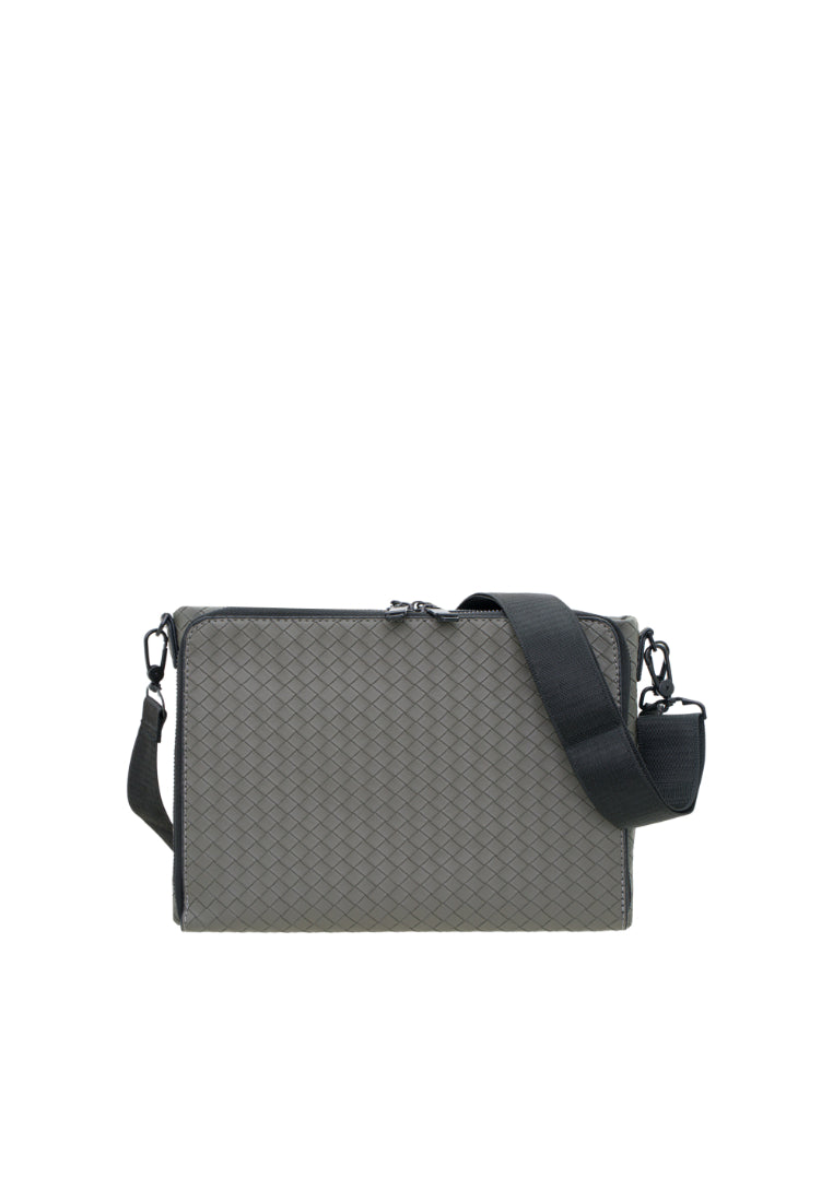 Men Weave Vinyl Clutch Bag