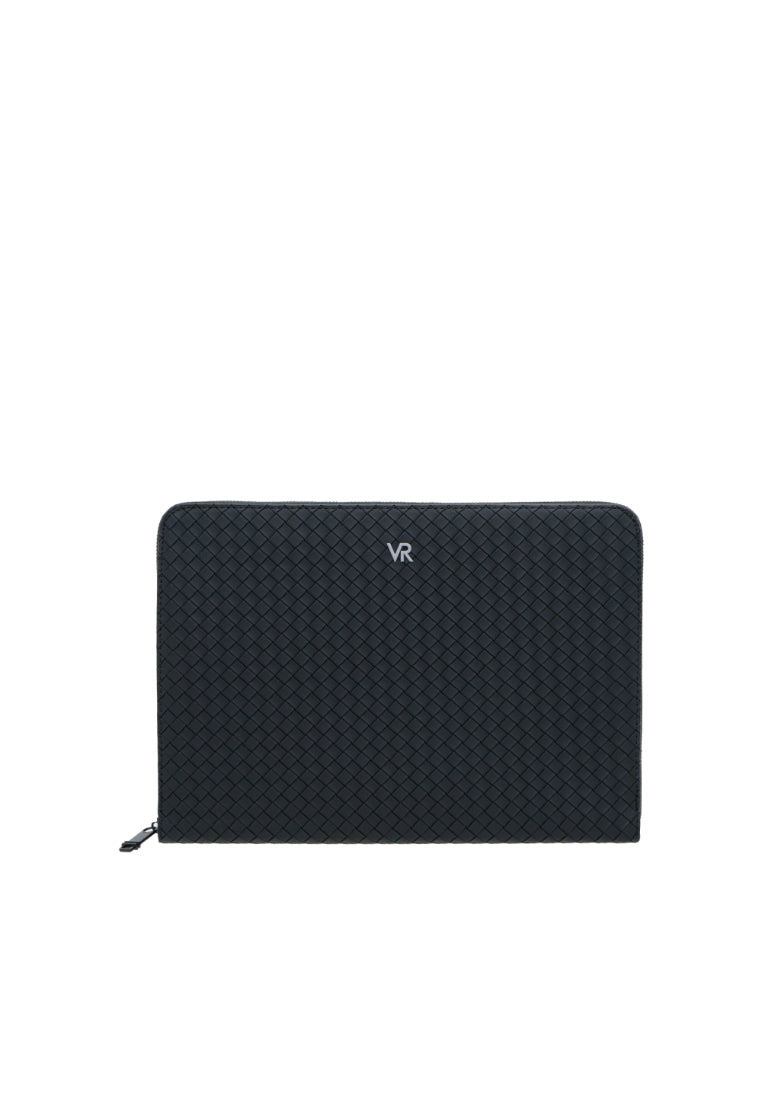 Men Weave Vinyl Clutch Bag