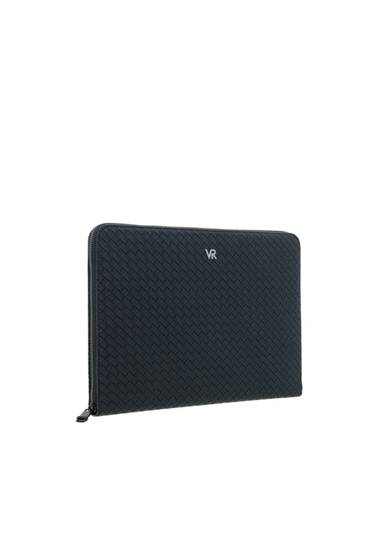 Men Weave Vinyl Clutch Bag
