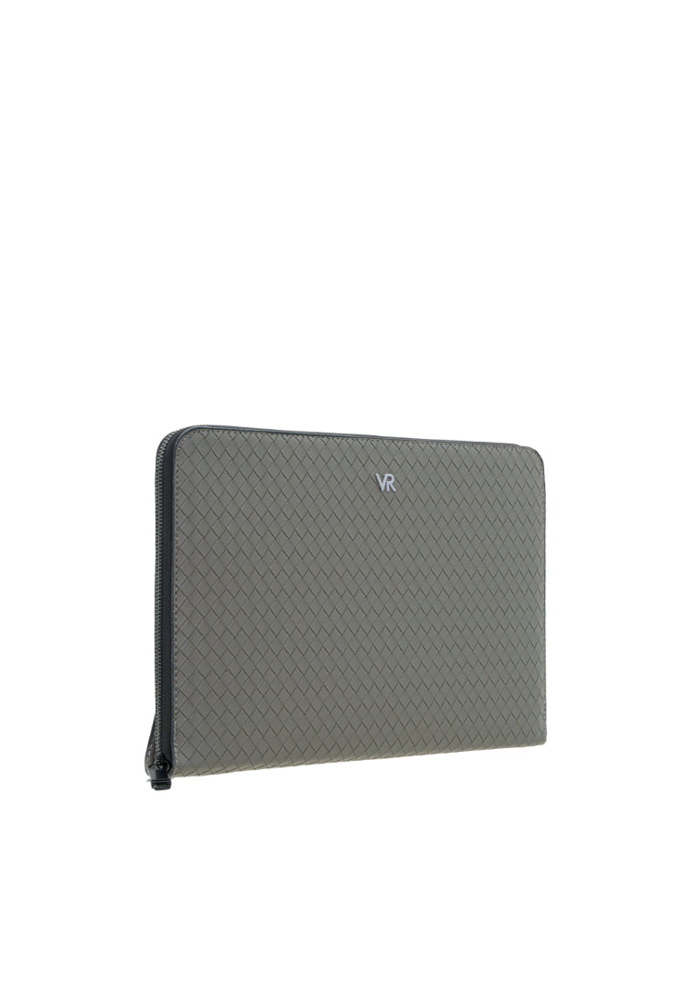 Men Weave Vinyl Clutch Bag