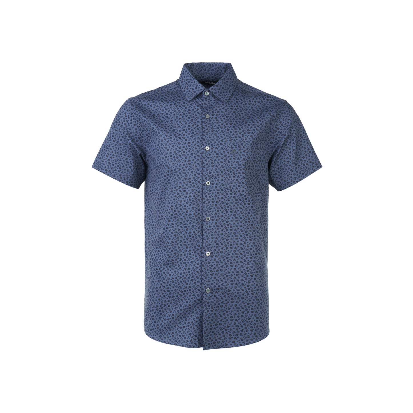 Blue Short-Sleeved Shirt