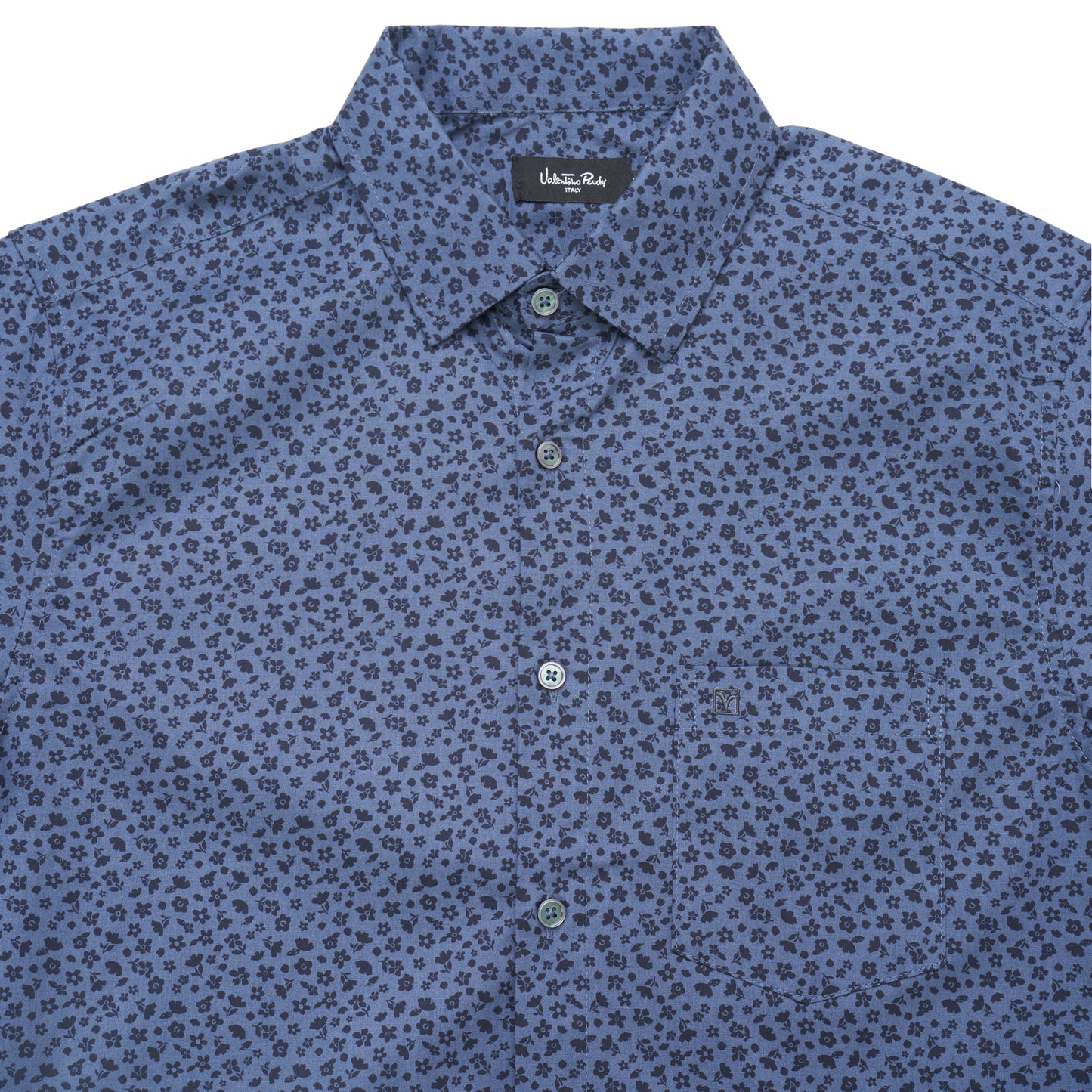 Blue Short-Sleeved Shirt