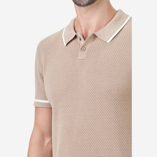 Knit Jacquard Polo Shirt