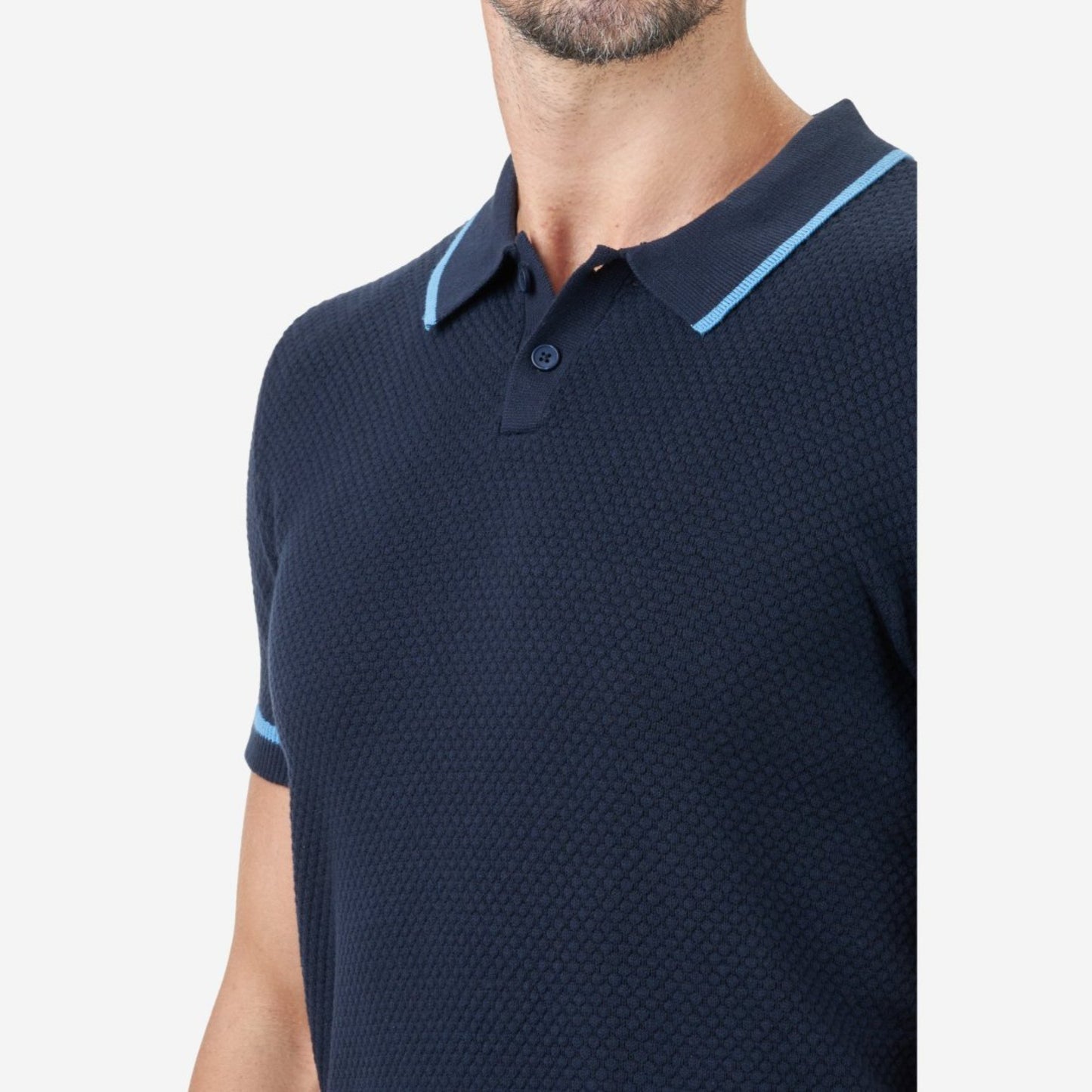 Knit Jacquard Polo Shirt