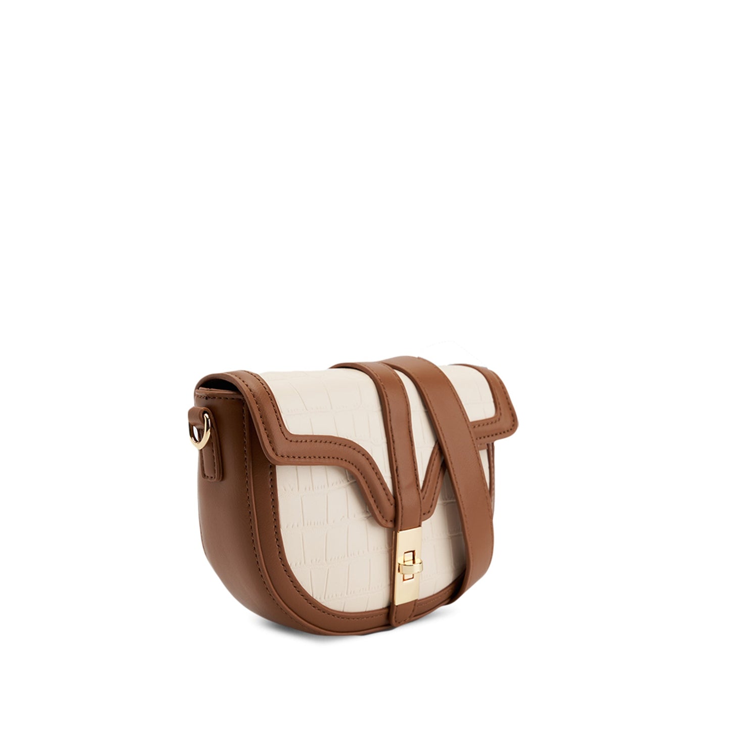 Beg Sling Wanita Emboss Croc Effect
