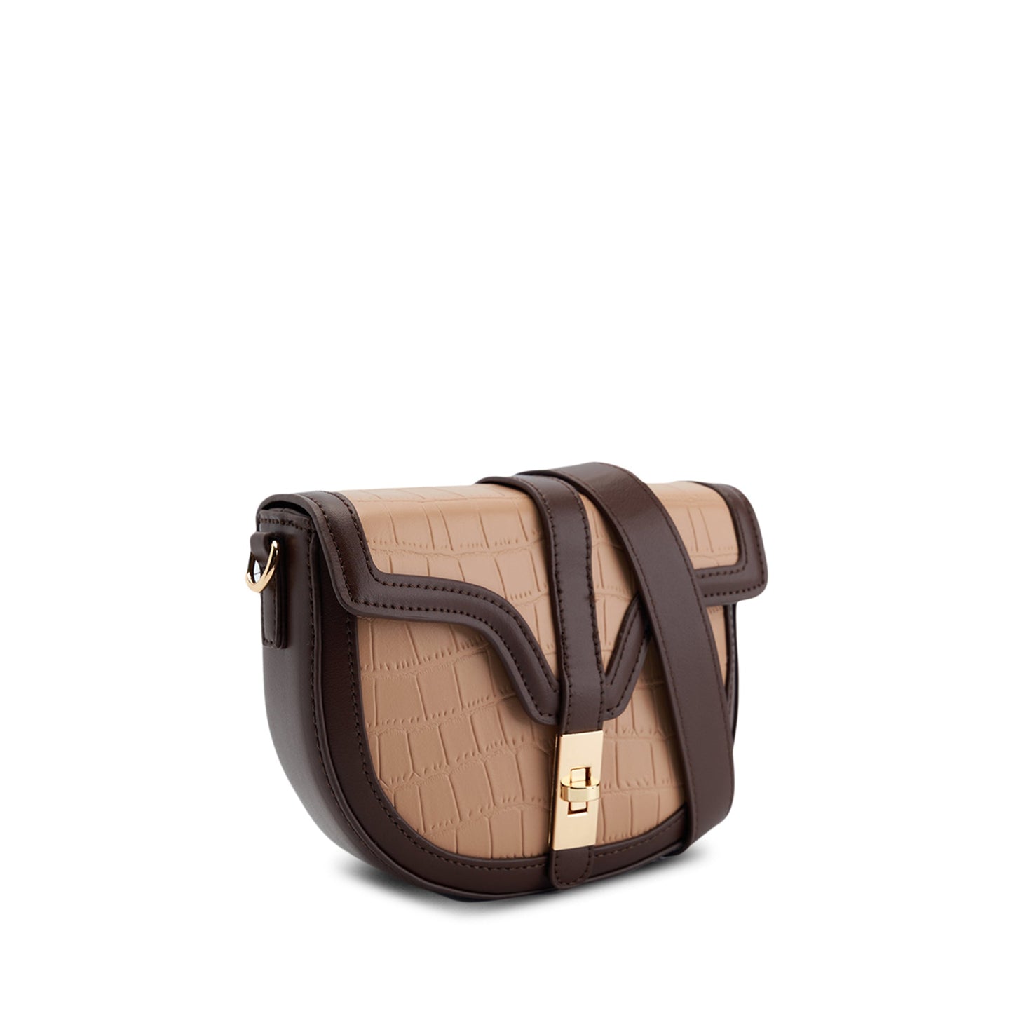 Beg Sling Wanita Emboss Croc Effect