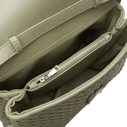 Woven Whispers Top Handle Sling Bag