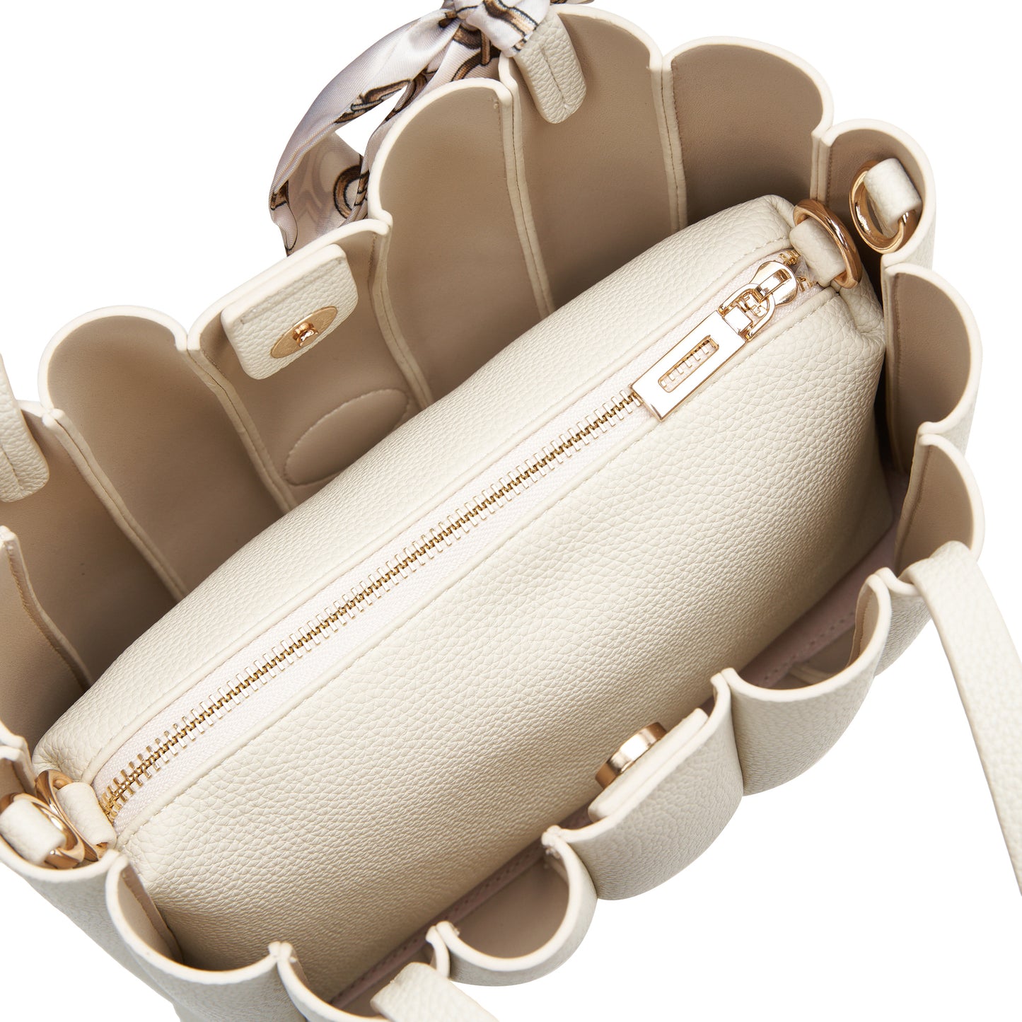 Aurea Wavy Top Handle Sling Bag