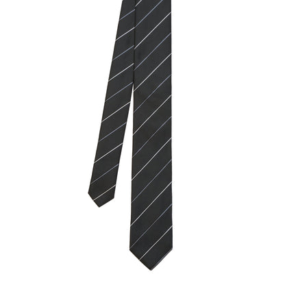 Men’s Black Striped Tie