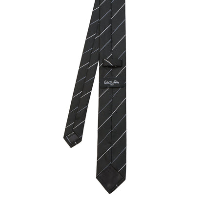 Men’s Black Striped Tie