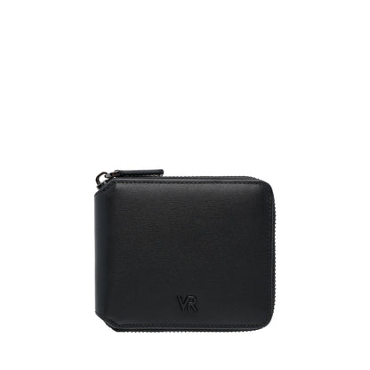 Leather RFID Zip Short Wallet