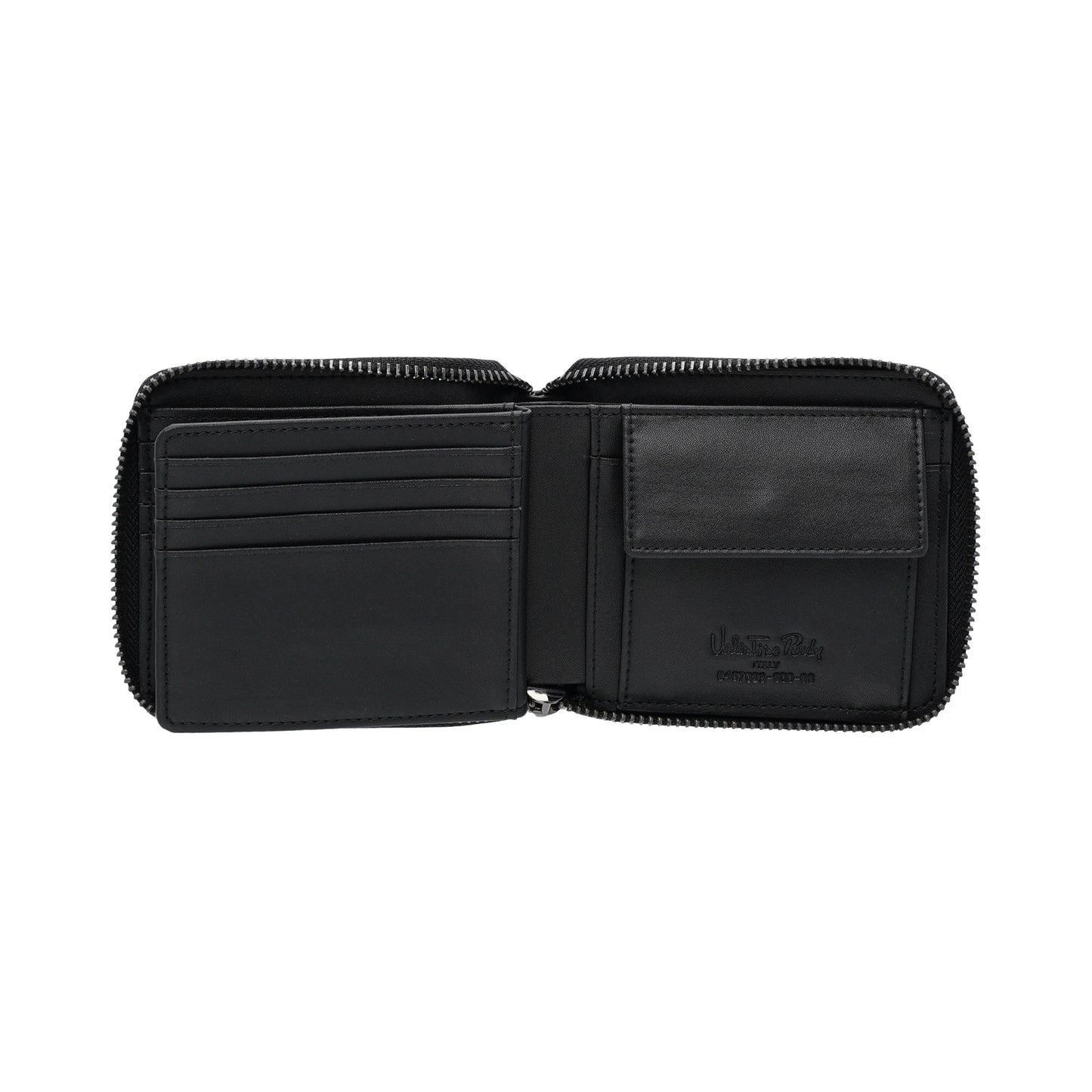 Leather RFID Zip Short Wallet