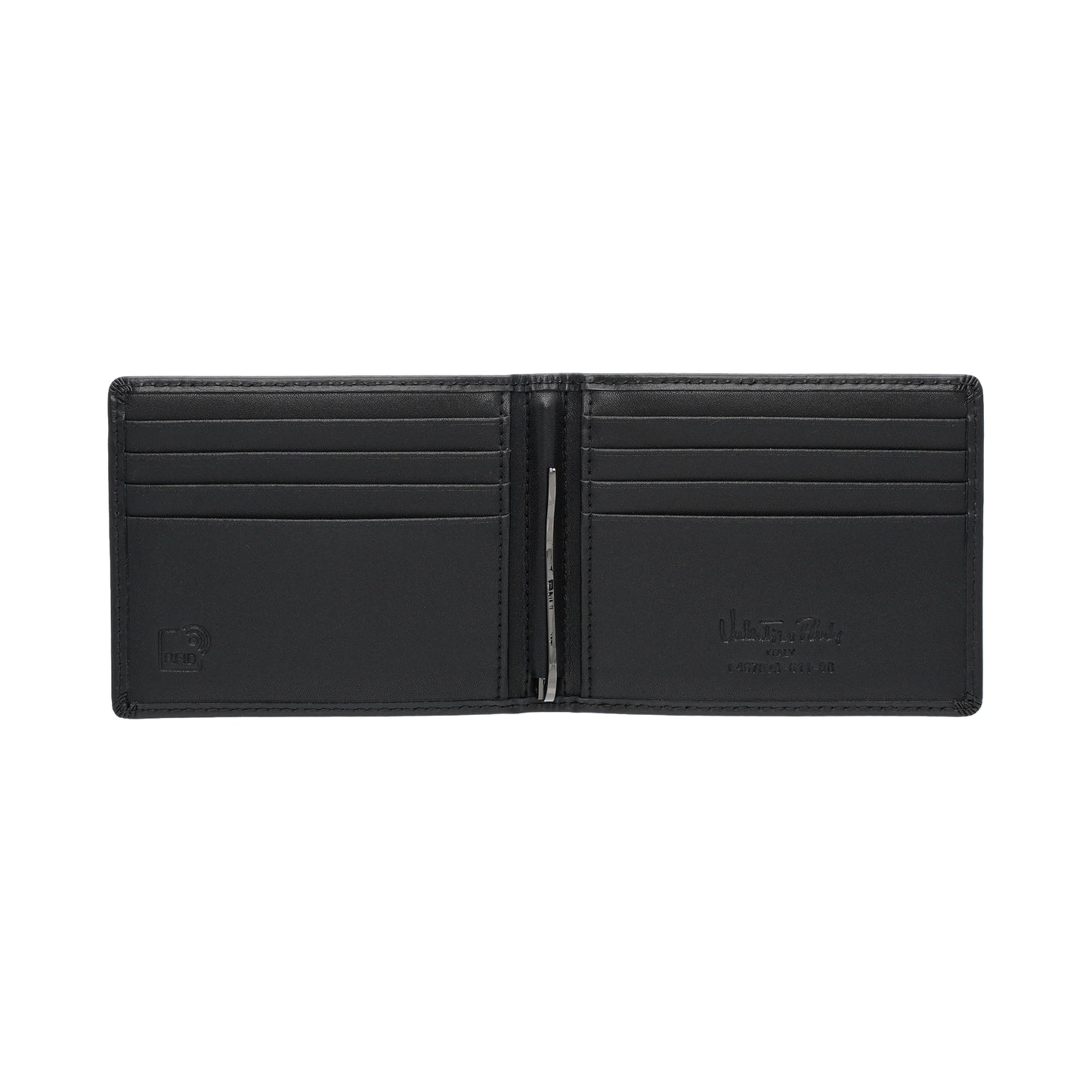 Leather RFID Money Clip Short Wallet