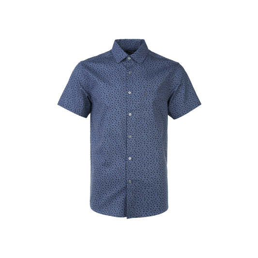 Blue Short-Sleeved Shirt