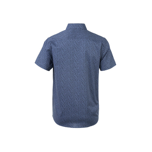 Blue Short-Sleeved Shirt