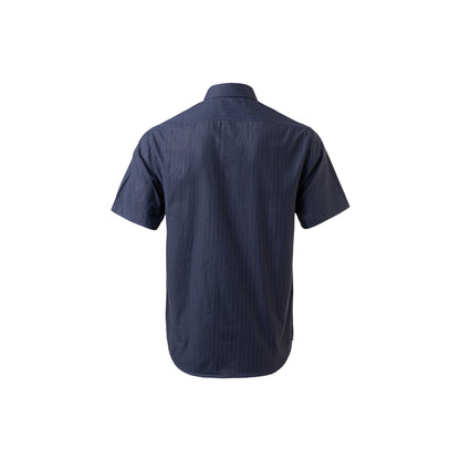 Dark Blue Long Sleeve Casual Shirt