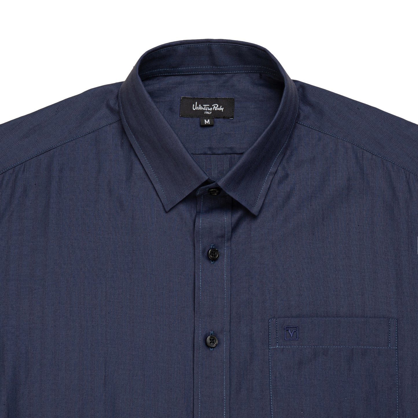 Dark Blue Long Sleeve Casual Shirt