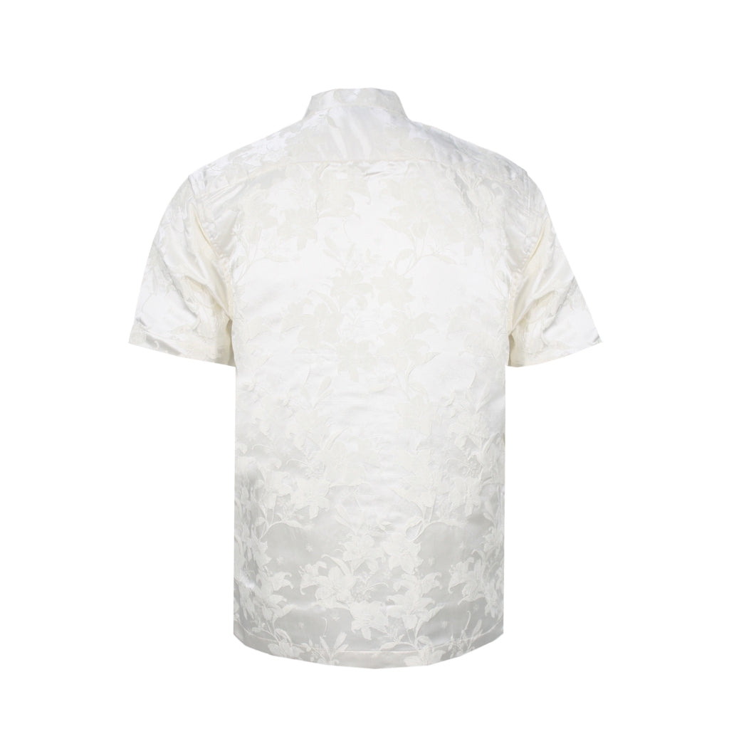 Men's Mandarin Collar Short Sleeve Shirt
