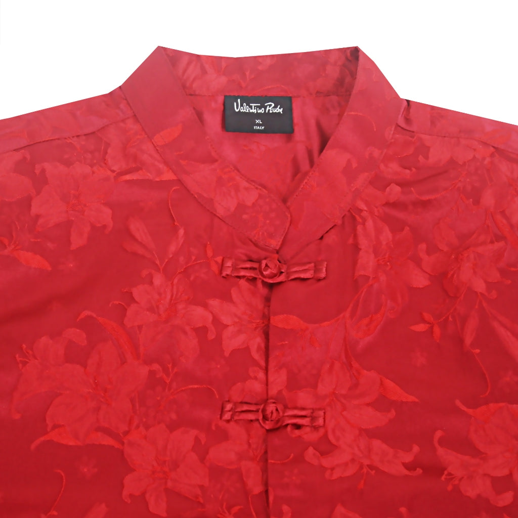 Men's Mandarin Collar Short Sleeve Shirt