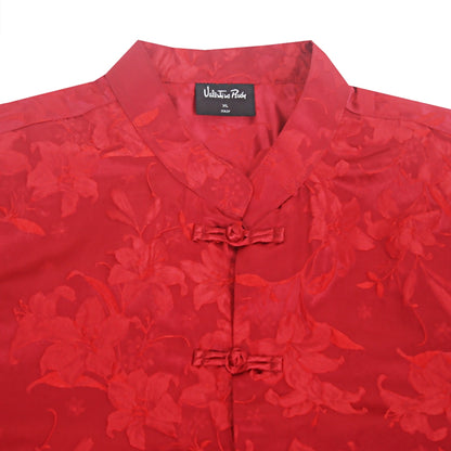 Men's Mandarin Collar Short Sleeve Shirt