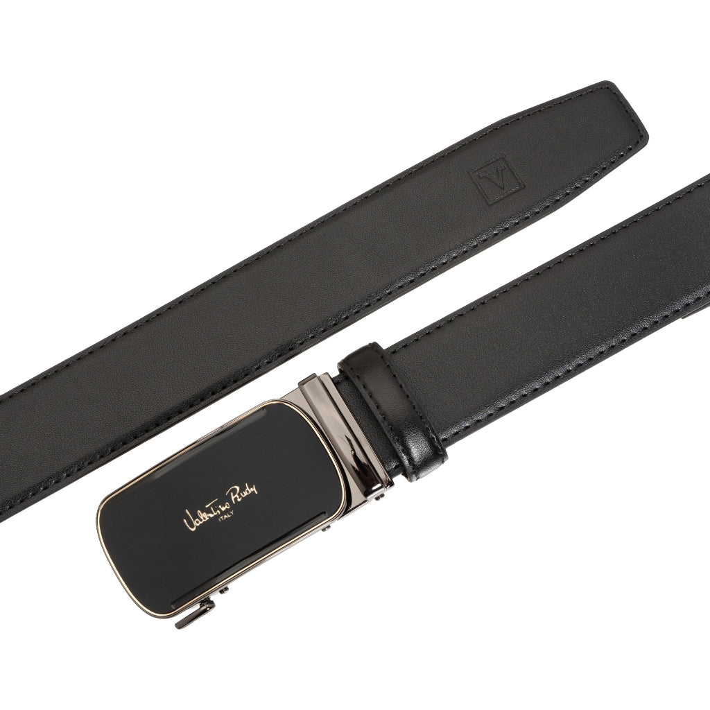 Men's Split Leather Auto Buckle Belt