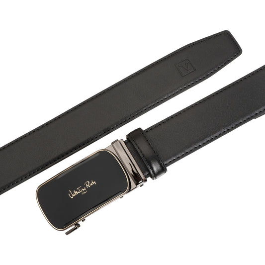 Men's Split Leather Auto Buckle Belt