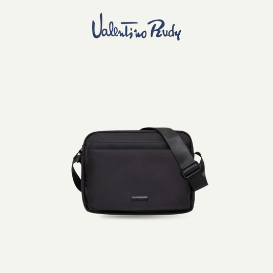Raven Men Nylon Horizontal Crossbody Bag