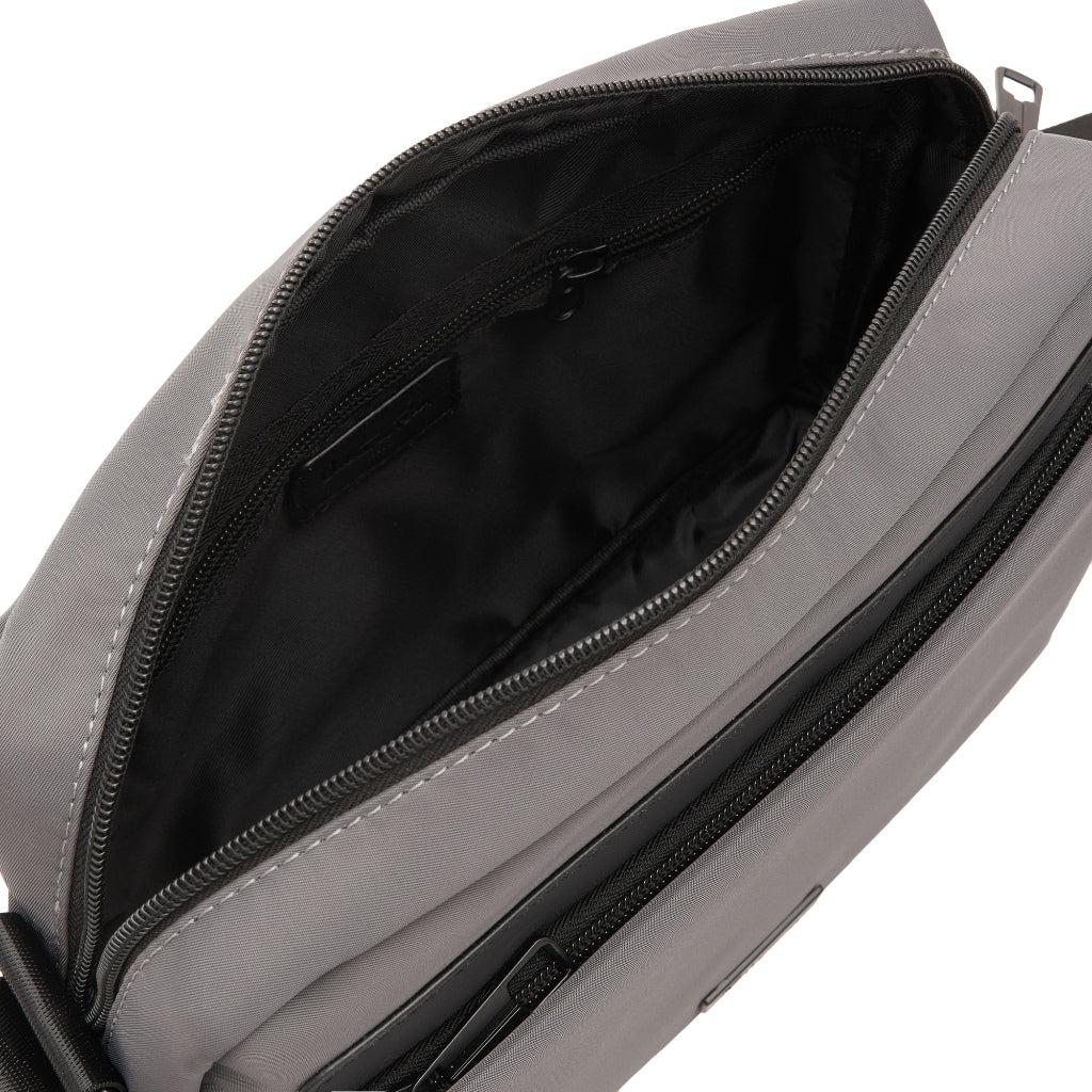Raven Men Nylon Horizontal Crossbody Bag
